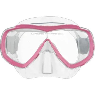 Afbeelding van CRESSI Estrella Jr Mask Masker voor snorkelen en duiken, transparant/roze, één maat, uniseks, junior