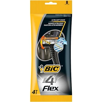 Afbeelding van BIC Flex Wegwerpscheerapparaat voor heren, 4 messen, de gevoelige huid, 8 stuks