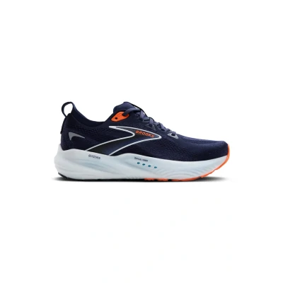 Afbeelding van Brooks Glycerin 22 Hardloopschoenen voor op de weg, Heren, Maat: 44, Peacoat blue ribbon orange Textiel