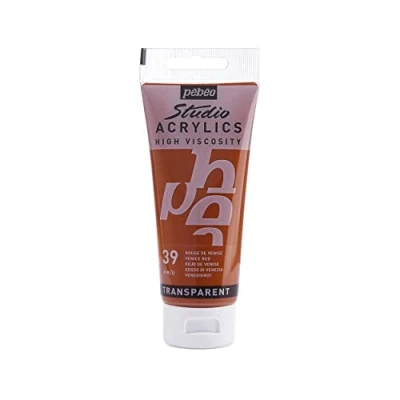 Afbeelding van Pebeo, Kleuren + verf voor doe het zelvers, Studio Acrylics fijne acrylverf (Venetië rood, 100 ml)