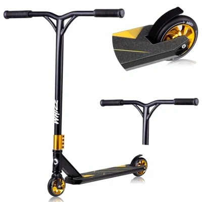 Afbeelding van LIONELO WHIZZ step, ABEC 9 kogellagers, aluminium plaat, HIC compressiesysteem, 110 mm wielen, breed T stuur, Flex Fender MN Steel rem uniek design (blauw)