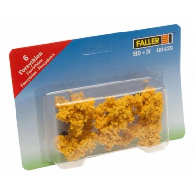 Afbeelding van Faller 6 Forsythia’s, geel bloeiend modelbouwsets, hobbybouwspeelgoed voor kinderen, modelverf en accessoires