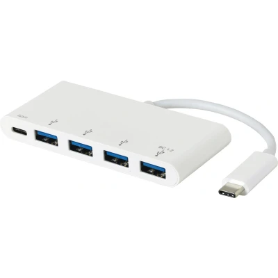 Afbeelding van eSTUFF ES623007WH interface hub USB 3.2 Gen 1 (3.1 1) Type C 5000 Mbit/s Wit
