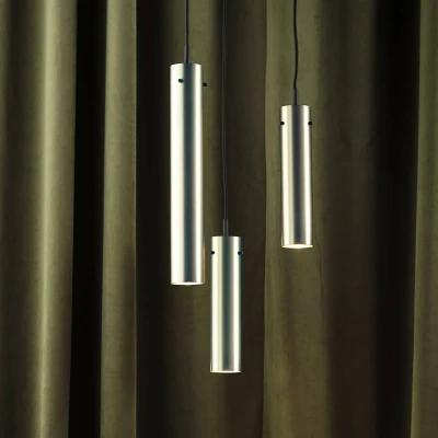 Afbeelding van FRANDSEN hanglamp FM2014, gepolijst staal, hoogte 36 cm