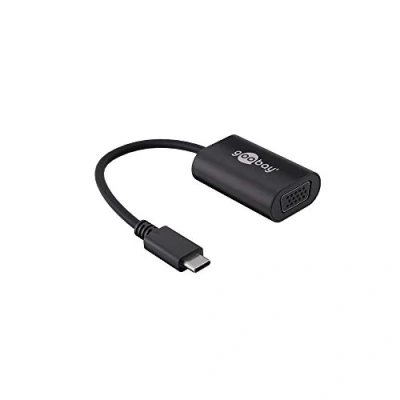 Afbeelding van Goobay 38531 USB / VGA Adapter [1x C stekker 1x bus] Zwart 20.00 cm