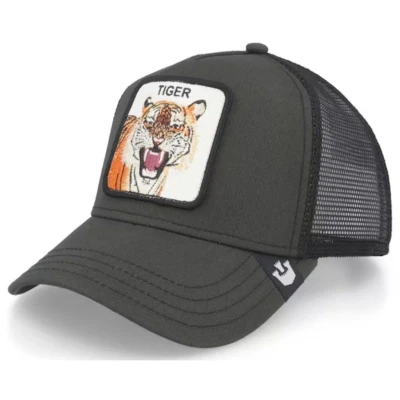 Afbeelding van Goorin Bros. The Farm Summer Nights Capsule Trucker Hoed, uniseks, 1 stuk, Tiger Black #32737