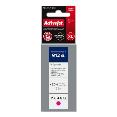 Afbeelding van Originele inkt cartridge Activejet AH 912MRX Paars