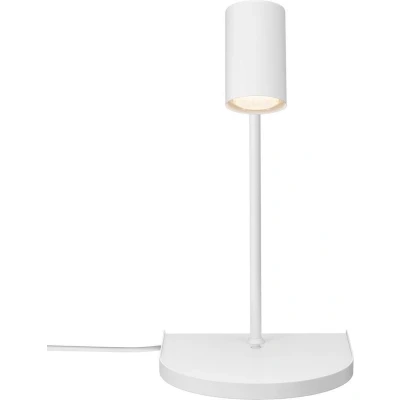 Afbeelding van Wandlamp Cody, met legbord en USB poort, wit