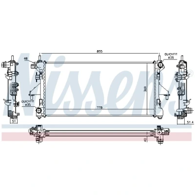 Afbeelding van Nissens Radiateur 63566