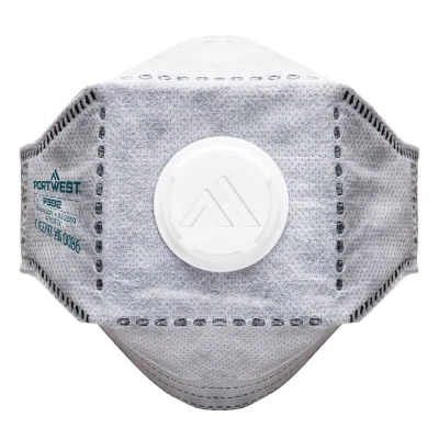 Afbeelding van EAGLE FFP3 Koolstof gevouwen plat masker (Pk10) maat , White