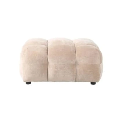 Afbeelding van Dutchbone Hackman Hocker Velours Beige