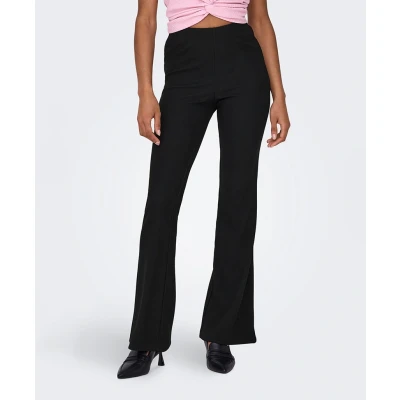 Afbeelding van ONLY Onlfever Flared Pants Broek, Dames, Maat: Sx34, Black