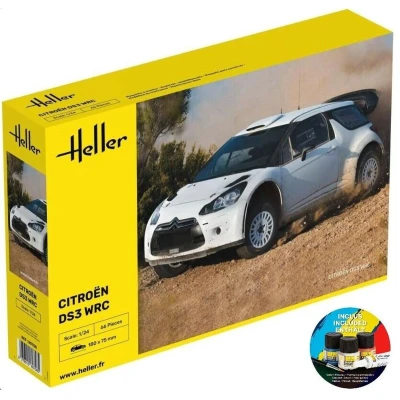 Afbeelding van 1:24 Heller 56758 Citroen DS3 WRC Rallye Auto Starter Kit Plastic Modelbouwpakket