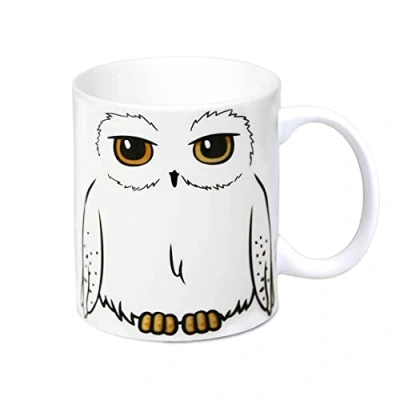Afbeelding van Logoshirt® Harry Potter Hedwig Eeylops Owl Emporium Koffiemok, 300 ml, vaatwasser en magnetronbestendig, in gekleurde geschenkdoos, origineel gelicentieerd design