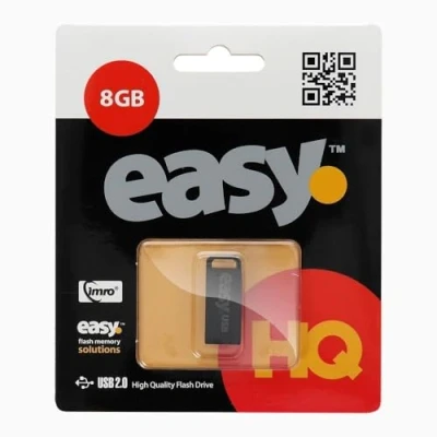 Afbeelding van Imro Easy USB Stick 2.0 Flash Drive 8 GB Eco Zwart