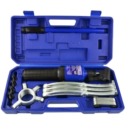 Afbeelding van GEKO Hydraulische trekker set 10T kracht Verstelbare poten 60 250 mm capaciteit Inclusief opbergkoffer