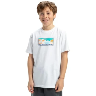 Afbeelding van Quiksilver EV Gradient BOX Tshirt print voor kinderen, Maat: 140, Wbb