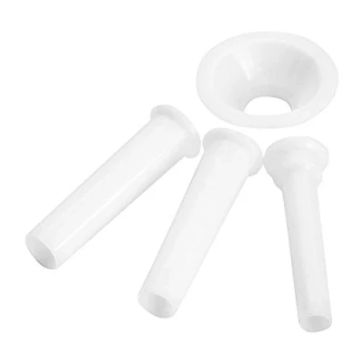 Afbeelding van Westmark Worstvultrechterset, 4 delig, ø 1,5/2/2,3 cm, accessoire voor vleesmolen 97522260/maat 8, kunststof, wit, 14942230