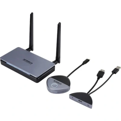 Afbeelding van SpeaKa Professional SP TR 500 draadloze USB C® overdrachtset 30 m 5 GHz, 2.4 GHz 1920 x 1080 Pixel Veilige ov