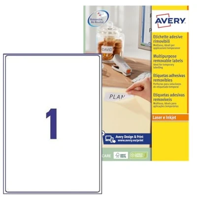 Image de Avery étiquettes 25 étiquette(s)