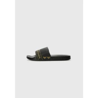 Afbeelding van EA7 Emporio Armani Water Sports Unisex Badslippers, Maat: 36, Full black/gold Kunststof