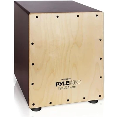 Image de Cajón Acoustique en bois Pyle Marron 30,5 x 38 cm Idéal pour tous les âges