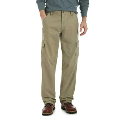Afbeelding van Wrangler Authentics Classic Twill Relaxed Fit Cargobroek voor heren, kaki, 44 W/30 l, Khaki (stad)