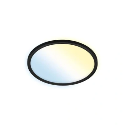 Afbeelding van LED plafondlamp Slim S dimbaar CCT zwart Ø 29 cm