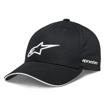 Afbeelding van Alpinestars Rostrum Hat Honkbalpet voor heren, zwart/wit, één maat