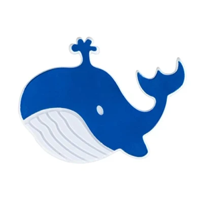 Afbeelding van WENKO Antislip stickers, walvis, 5 stuks, kunststof, 10,2 x 11,5 cm, donkerblauw