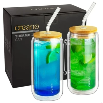 Afbeelding van Creano Set van 2 dubbelwandige glazen 360 ml