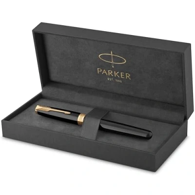 Image de PARKER SONNET PLUME M LAQUE NOIR GT