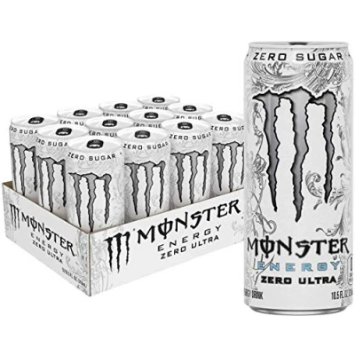 Afbeelding van Monster Energy Zero Ultra energiedranken zonder suiker, 300 ml, 12 stuks
