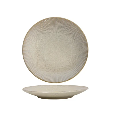 Afbeelding van Cookinglife Ontbijtborden Coastal Lines Ocean Beige ø 21 cm 6 Stuks