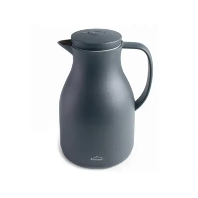 Afbeelding van Lacor 62563 thermoskan, BPA vrij, dubbelwandig en glaslaag binnenin, mat grijs, 1.00 l, 1 liter, polypropyleen