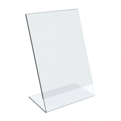 Afbeelding van A6 Folderhouder / Menukaarthouder Tafelhouder Polystyreen L Standaard type Basic