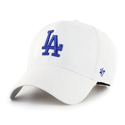 Afbeelding van 47 MLB Los Angeles Dodgers MVP Unisex baseballpet, wit, één maat, Wit.