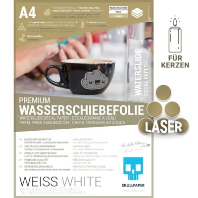 Afbeelding van Skullpaper Transferfolie Laser A4 8 Vel Wit