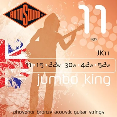 Afbeelding van Rotosound JK11 0.11 jumbo King snaren set light