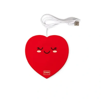Afbeelding van Legami USB bekerwarmer, houdt dranken warm, 10 x cm, hartthema