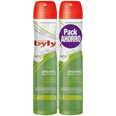 Afbeelding van Byly Organic Extra Fresh Deodorant Spray 2x200ml
