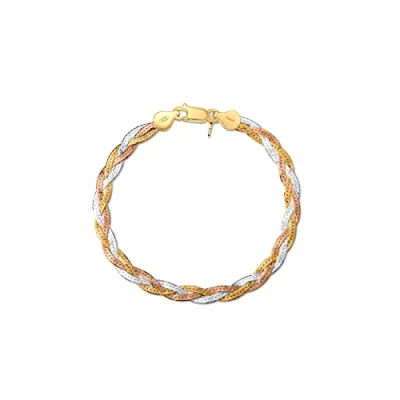 Afbeelding van Amberta Vrouwen Halskettingen van 925 Sterling Zilver Herringbone Mesh Lengte 19 cm: Veelkleurig