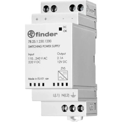 Afbeelding van Finder 78.25.1.230.1200 DIN rail netvoeding 12 V/DC 2.1 A 25 W Inhoud: 1 stuk(s)