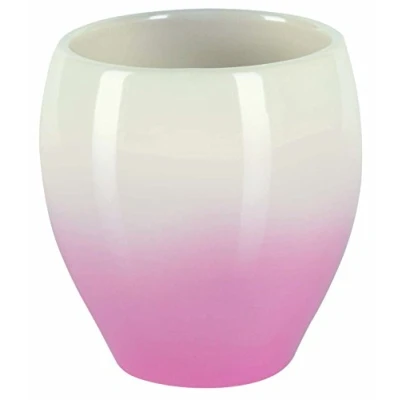 Afbeelding van Spirella Bali kleurverloopbeker, steenkleurig, roze/wit, 9 x 9,5 cm