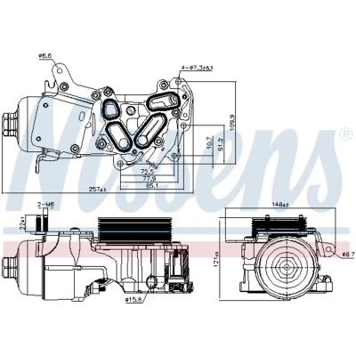 Afbeelding van Nissens Oliekoeler motorolie 91124
