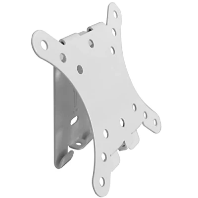 Afbeelding van Witte tv muurbeugel extra plat voor monitoren van 13 inch tot 27 met VESA 50 75 100 Model: WHW