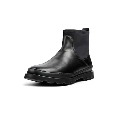Afbeelding van Camper Brutus Korte laarzen, Dames, Maat: 39, Black Leer en textiel