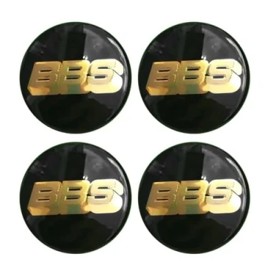 Afbeelding van SANSHAOS Set van 4 wieldoppen voor autowielmidden met BBS logo 56 mm, 60 65 70 80 stuks, C mm
