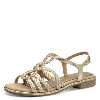 Afbeelding van Marco Tozzi Sandalen, Dames, Maat: 40, Gold Schoenen