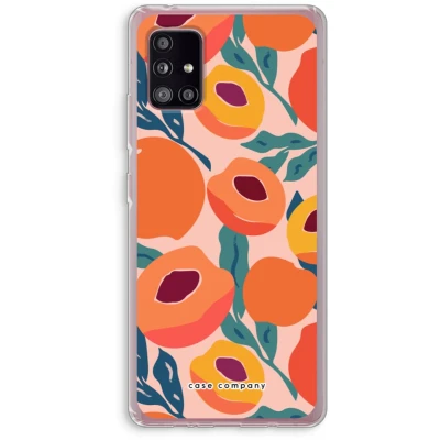 Afbeelding van Case Company® hoesje geschikt voor Samsung Galaxy A51 5G Perzik Soft Cover Telefoonhoesje Bescherming aan alle Kanten en Schermrand